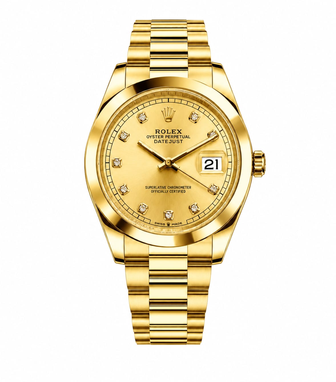 ZARNISH Royal Gold Prestige – Diamond-Style Luxury Watch