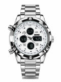 ARNISH Urban Chrono – Silver Multifunction Digital Watch