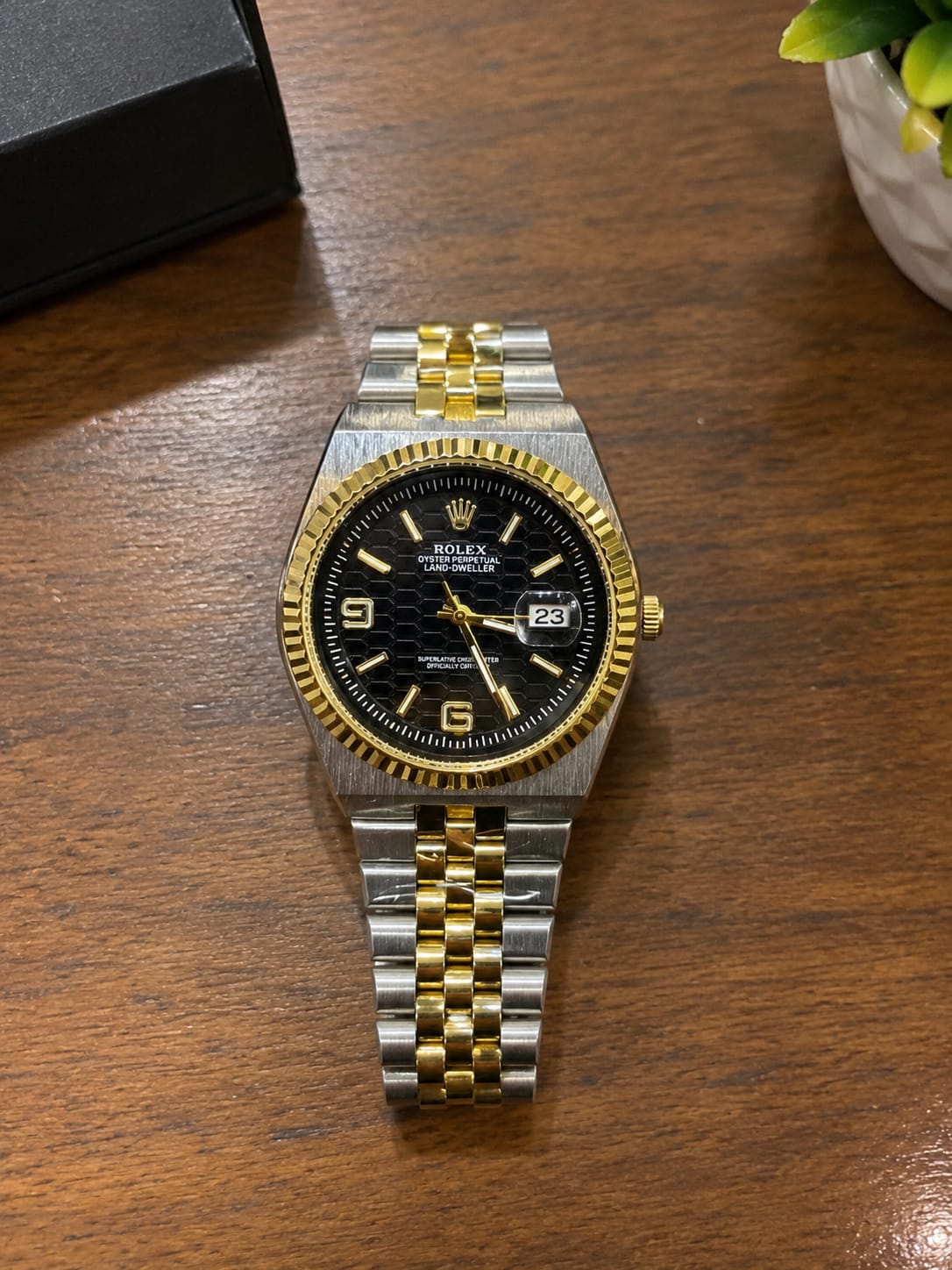ZARNISH Royal Black Prestige – Two-Tone Luxury Watch