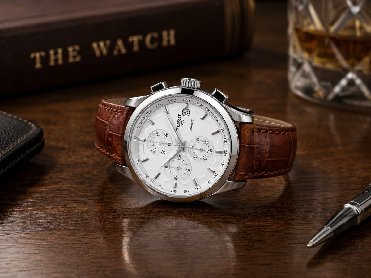 ZARNISH PRC Chronograph – Brown Leather Luxury Watch