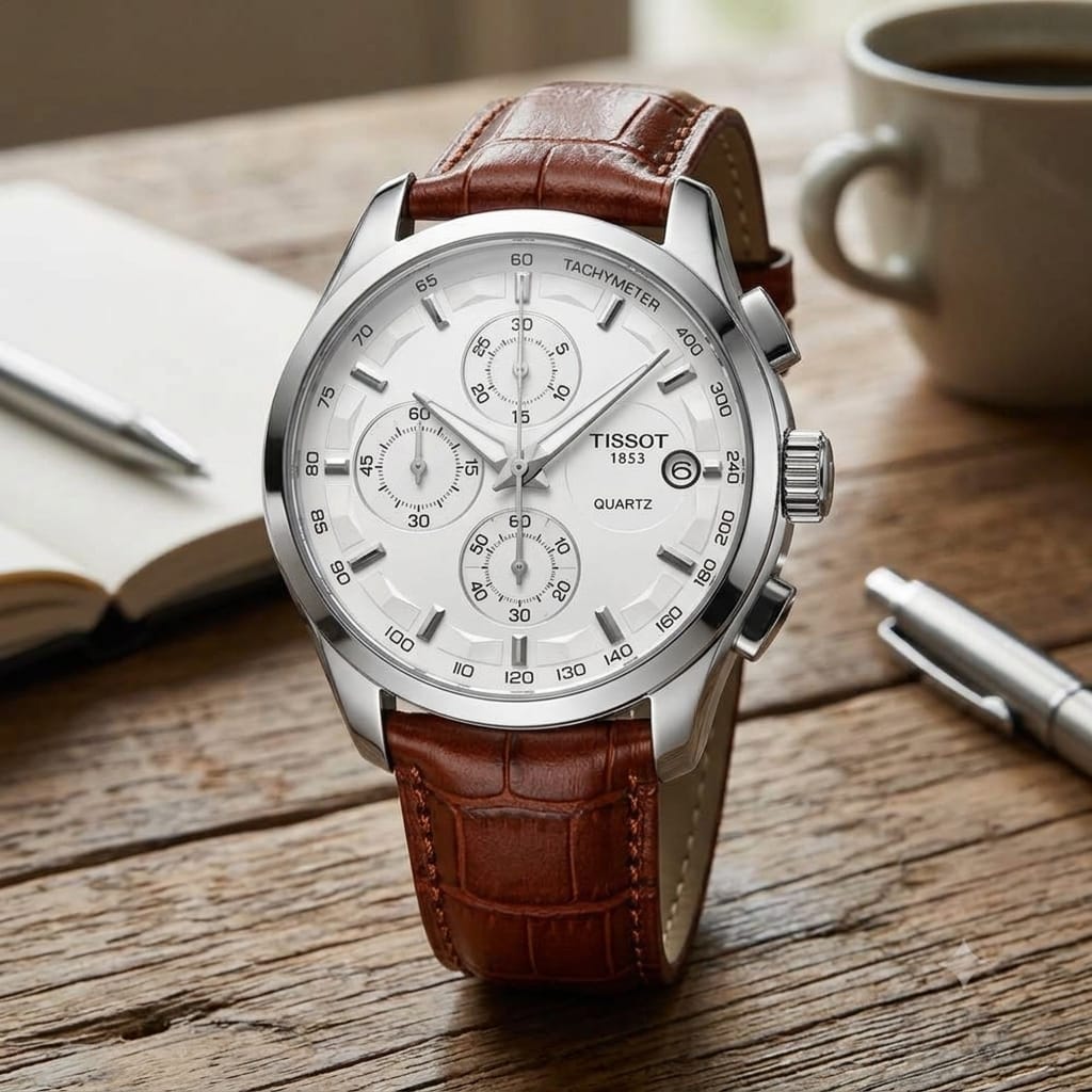 ZARNISH PRC Chronograph – Brown Leather Luxury Watch